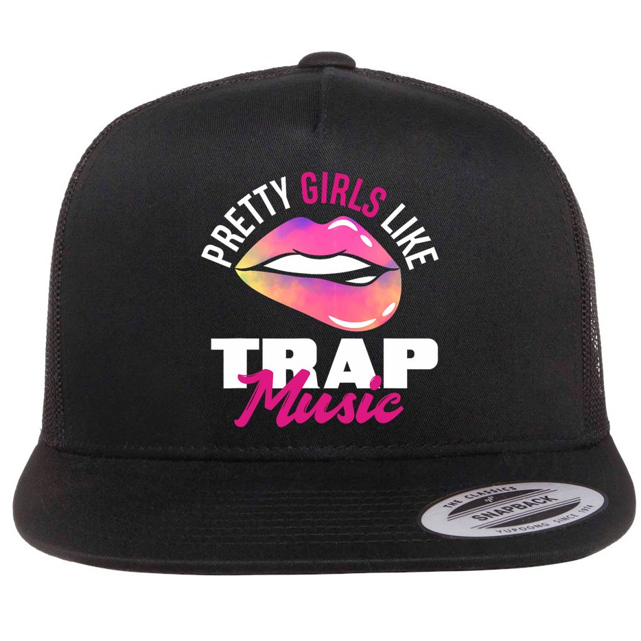 Pretty Like Trap Music Funny Hiphop Flat Bill Trucker Hat