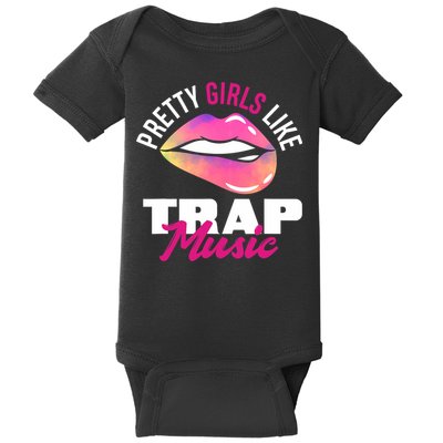 Pretty Like Trap Music Funny Hiphop Baby Bodysuit