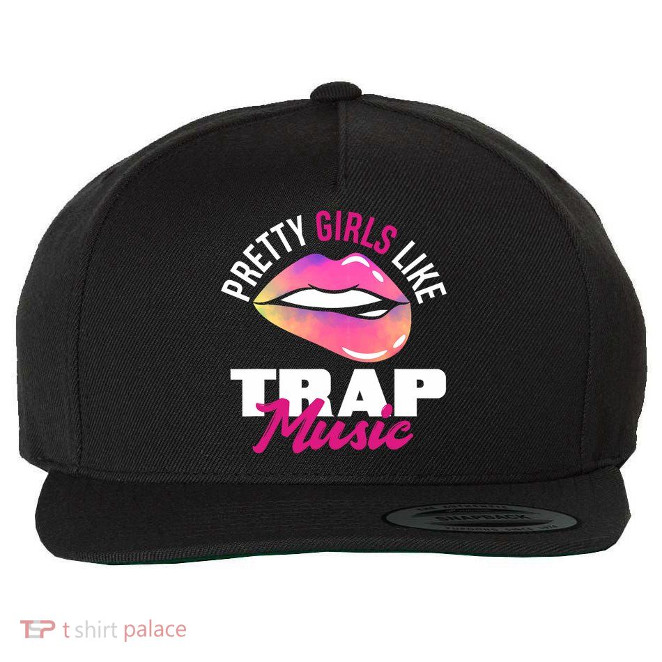 Pretty Like Trap Music Funny Hiphop Wool Snapback Cap