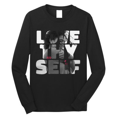 Positive Love Thy Self to promote SelfCare  Long Sleeve Shirt