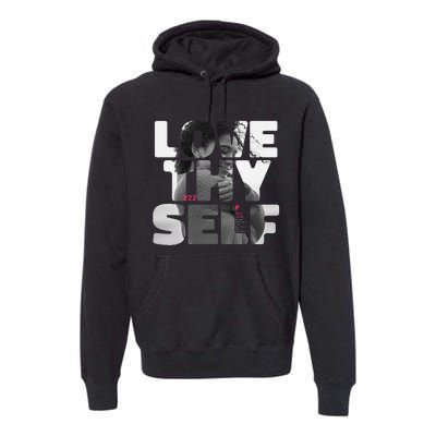 Positive Love Thy Self to promote SelfCare  Premium Hoodie