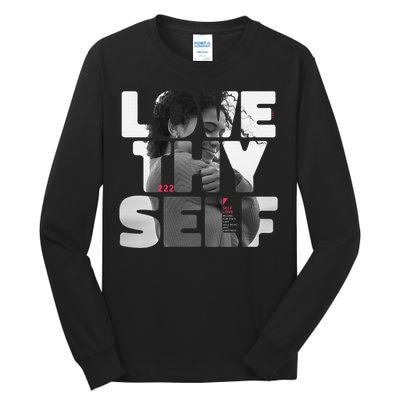 Positive Love Thy Self to promote SelfCare  Tall Long Sleeve T-Shirt