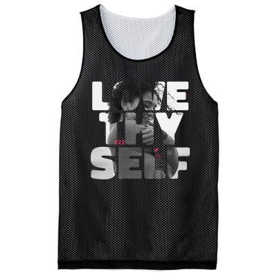 Positive Love Thy Self to promote SelfCare  Mesh Reversible Basketball Jersey Tank