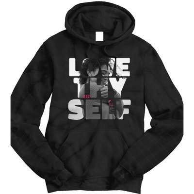 Positive Love Thy Self to promote SelfCare  Tie Dye Hoodie