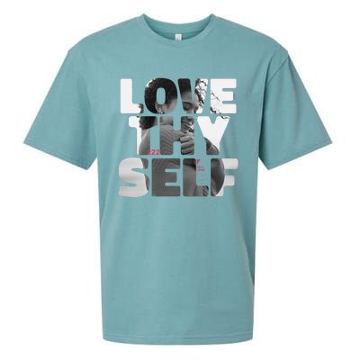 Positive Love Thy Self to promote SelfCare  Sueded Cloud Jersey T-Shirt