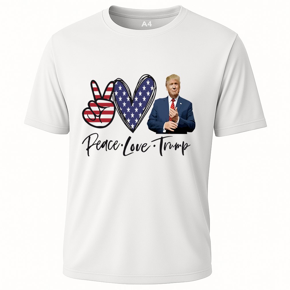 Peace Love Trump Funny Trump Girl Performance Shirt