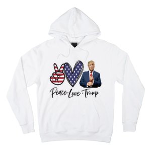 Peace Love Trump Funny Trump Girl Hoodie