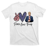 Peace Love Trump Funny Trump Girl T-Shirt