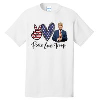 Peace Love Trump Funny Trump Girl Tall T-Shirt