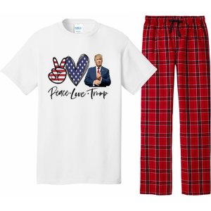 Peace Love Trump Funny Trump Girl Pajama Set