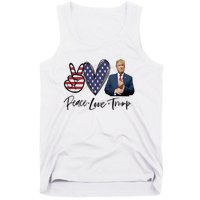 Peace Love Trump Funny Trump Girl Tank Top