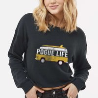 Pogue Life The Bronco Cropped Pullover Crew