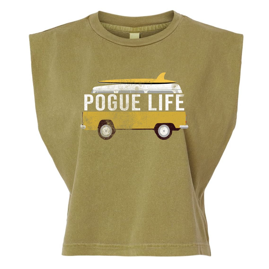 Pogue Life The Bronco Garment-Dyed Women's Muscle Tee
