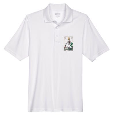 Plant Lover Tarot Card Mom Gardening Men's Origin Performance Pique Polo