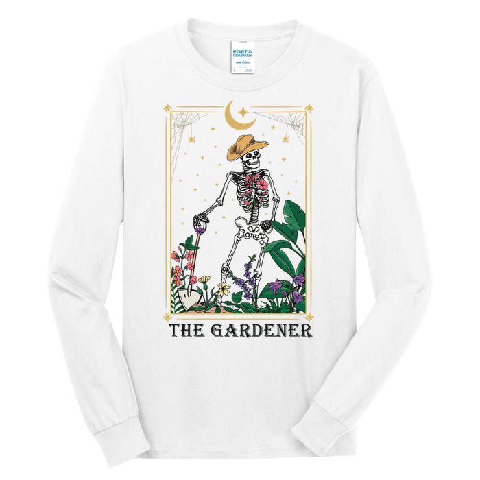 Plant Lover Tarot Card Mom Gardening Tall Long Sleeve T-Shirt