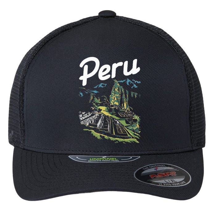 Peru Lover Typical Peruvian Vacation Souvenir Flexfit Unipanel Trucker Cap