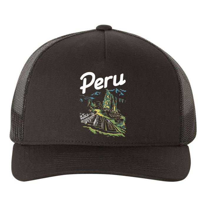 Peru Lover Typical Peruvian Vacation Souvenir Yupoong Adult 5-Panel Trucker Hat