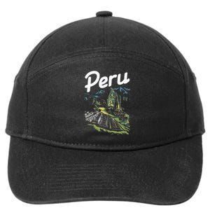 Peru Lover Typical Peruvian Vacation Souvenir 7-Panel Snapback Hat