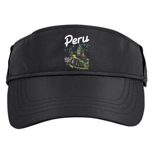 Peru Lover Typical Peruvian Vacation Souvenir Adult Drive Performance Visor