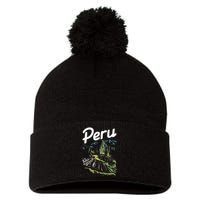 Peru Lover Typical Peruvian Vacation Souvenir Pom Pom 12in Knit Beanie