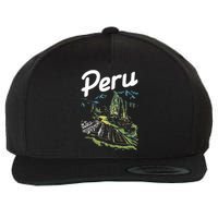 Peru Lover Typical Peruvian Vacation Souvenir Wool Snapback Cap