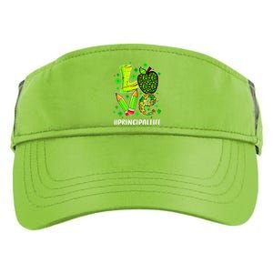 Principal Life Teacher Lover St Patricks Day School Gift Adult Drive Performance Visor