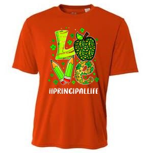 Principal Life Teacher Lover St Patricks Day School Gift Cooling Performance Crew T-Shirt