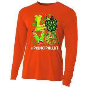 Principal Life Teacher Lover St Patricks Day School Gift Cooling Performance Long Sleeve Crew