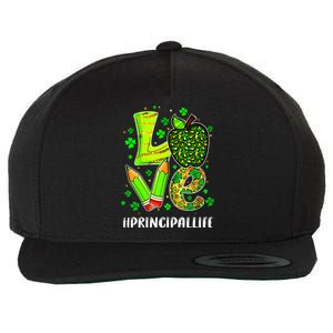 Principal Life Teacher Lover St Patricks Day School Gift Wool Snapback Cap