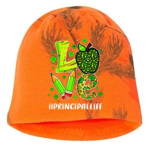 Principal Life Teacher Lover St Patricks Day School Gift Kati - Camo Knit Beanie