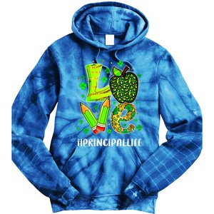 Principal Life Teacher Lover St Patricks Day School Gift Tie Dye Hoodie