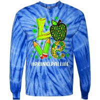 Principal Life Teacher Lover St Patricks Day School Gift Tie-Dye Long Sleeve Shirt