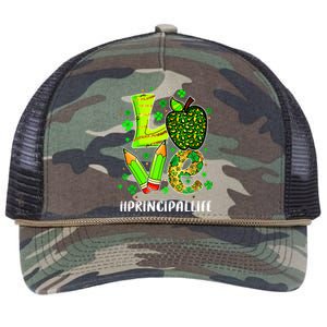 Principal Life Teacher Lover St Patricks Day School Gift Retro Rope Trucker Hat Cap