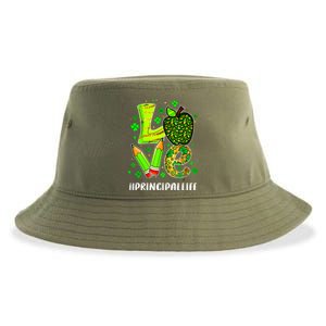 Principal Life Teacher Lover St Patricks Day School Gift Sustainable Bucket Hat