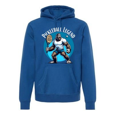 Pickleball Lover Team Bigfoot Funny Pickleball Legend Meaningful Gift Premium Hoodie