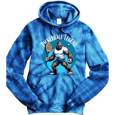 Pickleball Lover Team Bigfoot Funny Pickleball Legend Meaningful Gift Tie Dye Hoodie