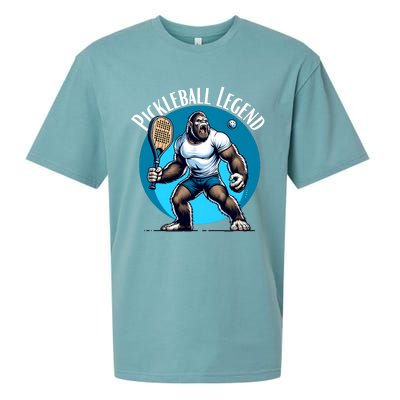 Pickleball Lover Team Bigfoot Funny Pickleball Legend Meaningful Gift Sueded Cloud Jersey T-Shirt