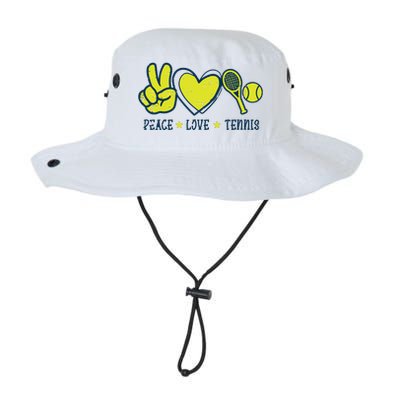 Peace Love Tennis Cool Player Coach Hippie Legacy Cool Fit Booney Bucket Hat