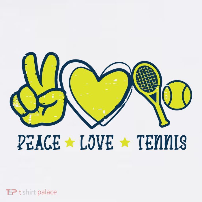 Peace Love Tennis Cool Player Coach Hippie Baby Bodysuit