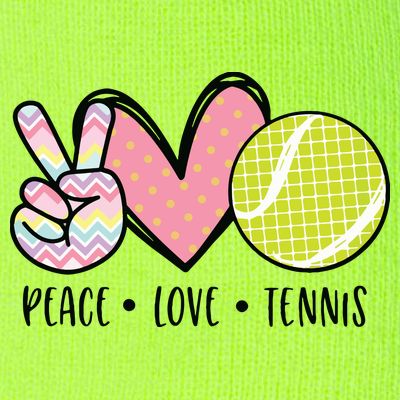 Peace Love Tennis Cute Design T-Shirt
