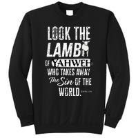 Passover Look the Lamb of Yahweh Yeshua Messianic Hebrew Sweatshirt