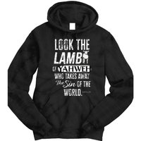 Passover Look the Lamb of Yahweh Yeshua Messianic Hebrew Tie Dye Hoodie