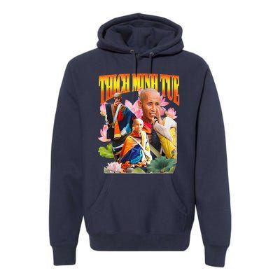 Peace Lotus Thich Minh Tue Buddha Vietnam Buddha Premium Hoodie