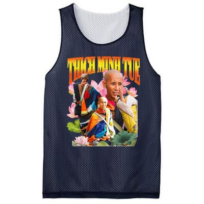 Peace Lotus Thich Minh Tue Buddha Vietnam Buddha Mesh Reversible Basketball Jersey Tank