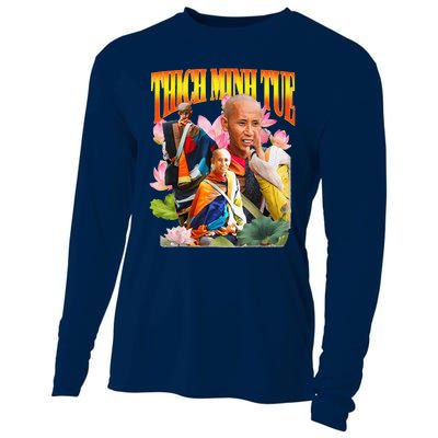 Peace Lotus Thich Minh Tue Buddha Vietnam Buddha Cooling Performance Long Sleeve Crew