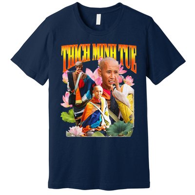 Peace Lotus Thich Minh Tue Buddha Vietnam Buddha Premium T-Shirt