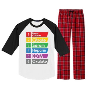 Phlebotomy Lab Technician Order Of Draw Phlebotomist Raglan Sleeve Pajama Set