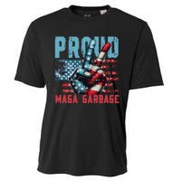 Peace Love Trump Proud Maga Garbage Trump Supporter Cooling Performance Crew T-Shirt