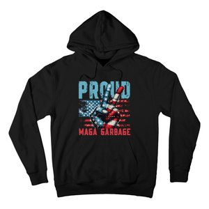 Peace Love Trump Proud Maga Garbage Trump Supporter Hoodie