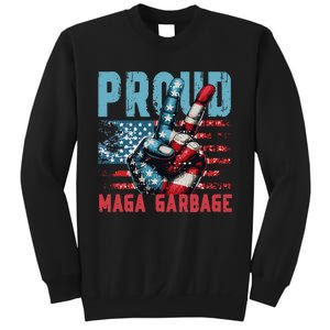 Peace Love Trump Proud Maga Garbage Trump Supporter Sweatshirt